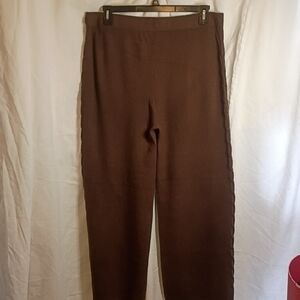 Auden Luxury Collection Brown Knitwear Relaxed Pants